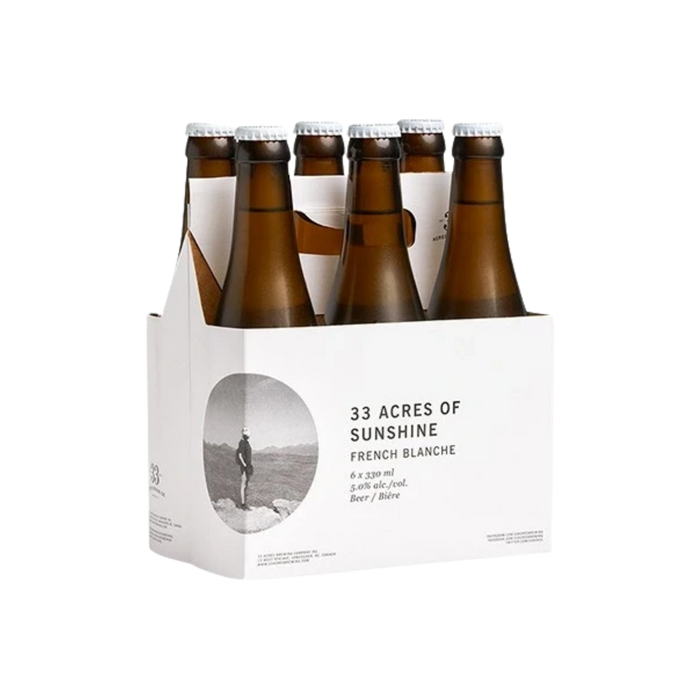 33 Acres of Sunshine Blanche 6pk btl — Craft Beer
