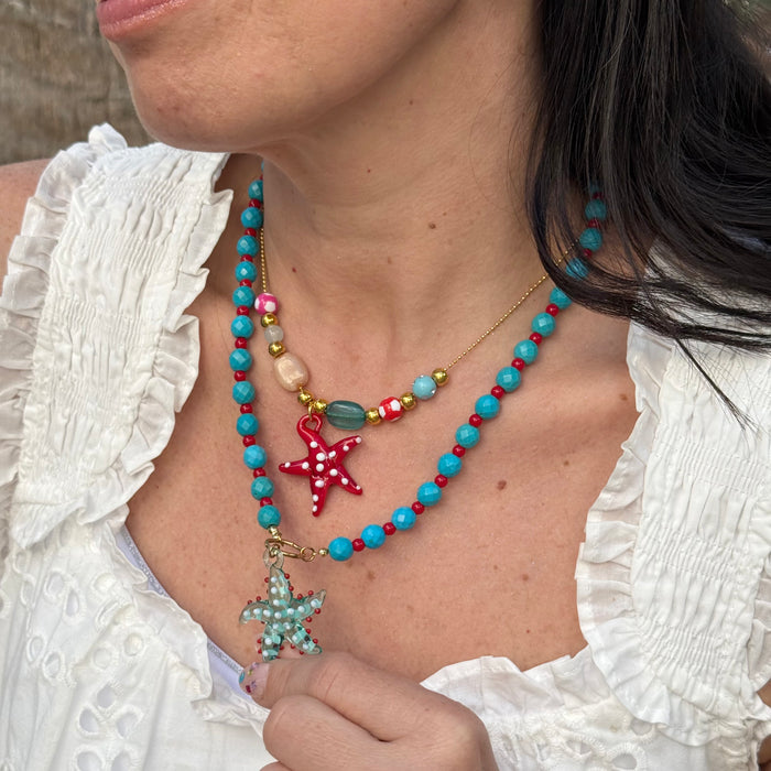Starfishie Blue Necklace