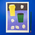 A GAME OF YAHTZEE, 21x28 cm — by We are out of office