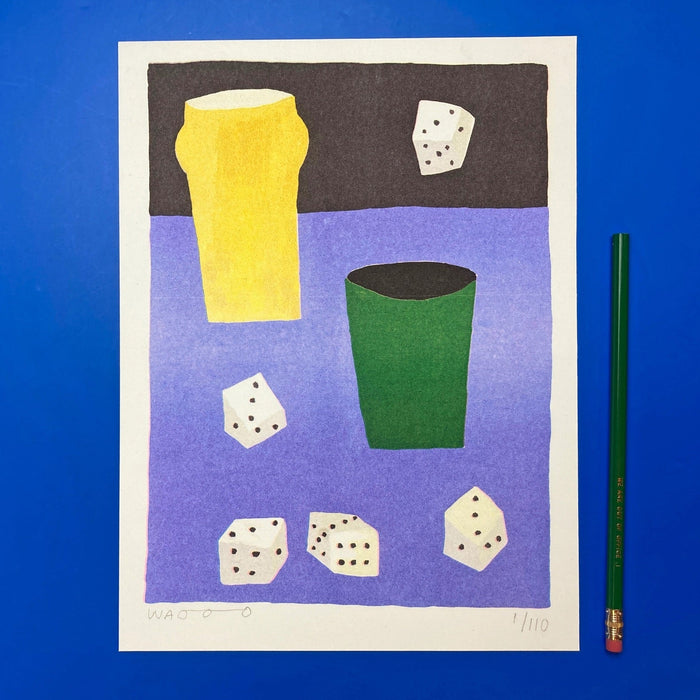 A GAME OF YAHTZEE, 21x28 cm — by We are out of office