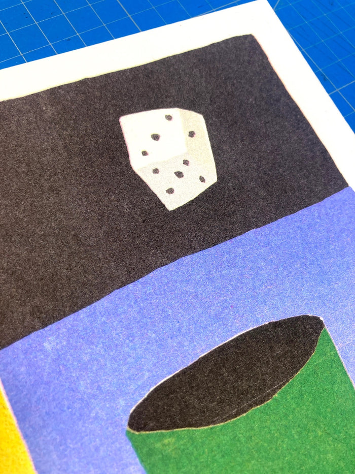 A GAME OF YAHTZEE, 21x28 cm — by We are out of office