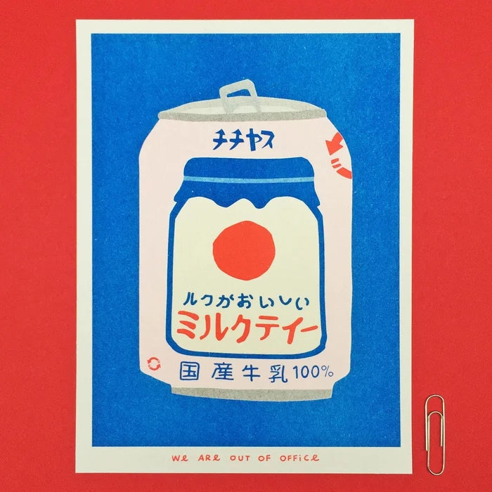 A JAPANESE CAN OF MILKY TEA , 13x18 cm (5x7") — by We are out of office