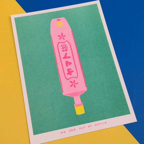A TUBE OF JAPANESE GLUE, 13x18 cm (5x7") — by We are out of office