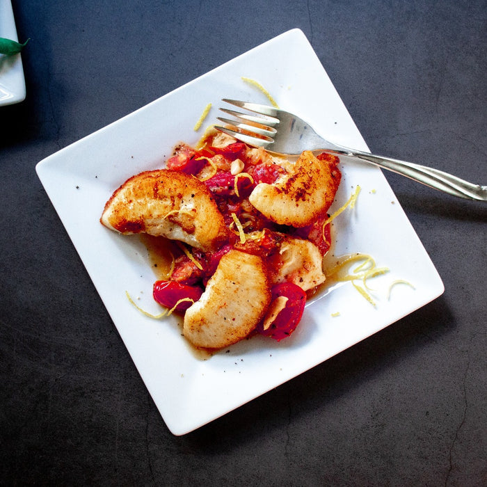 Cooked Halibut Cheeks