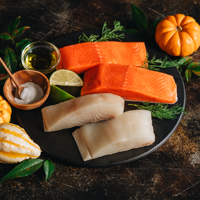 Alaska Halibut and King Salmon Sampler