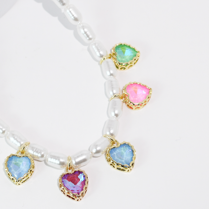 All my Heart Pearl Necklace