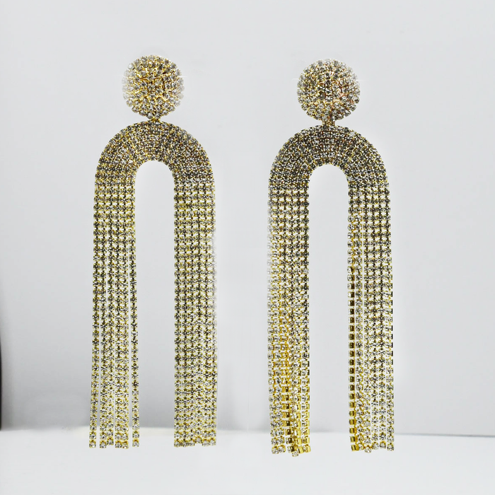 Colorful crystal statement earrings with multicolor beads and sparkling stones, waterproof earrings, tarnish free jewelry, hypoallergenic earrings for sensitive skin, 24k gold dainty earrings, handcrafted gemstone earrings, gold hoop earrings, boutique wholesale earrings, trendy gold jewelry, high quality jewelry gifts