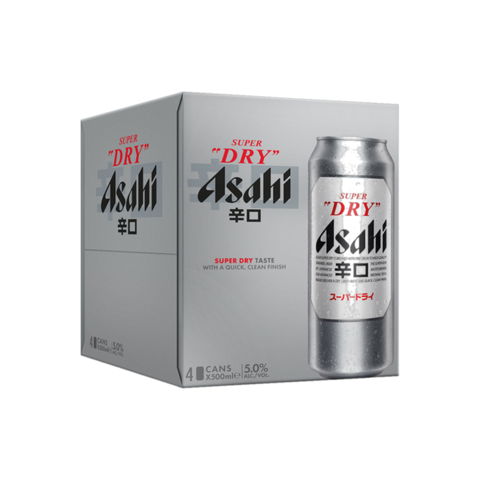 Asahi Super Dry 4Pk Tall Can — Import Beer