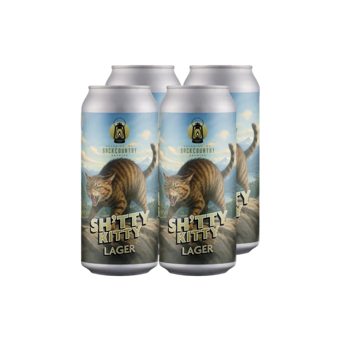 Backcountry Brewing Sh'tty Kitty Lager 4pk — Craft Beer