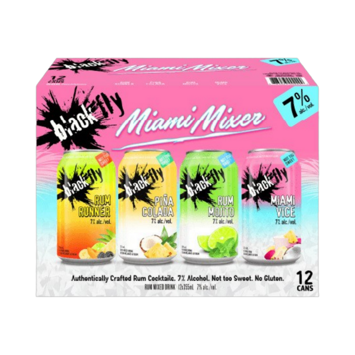Black Fly Miami Rum Mixer Pack — Cooler
