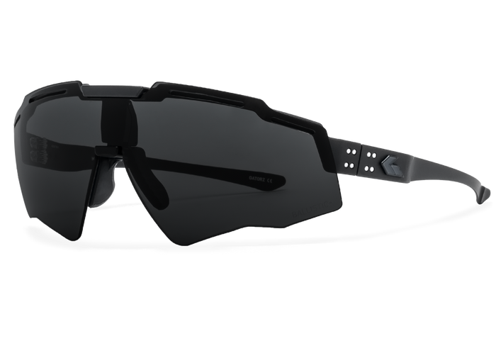 Ballistics Non-Polarized / ANSI Z87+ Smoke w/Anti-Fog / Black w/Black Logo