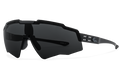 Ballistics Non-Polarized / ANSI Z87+ Smoke w/Anti-Fog / Black w/Black Logo