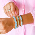 Blue Confetti Bangle Set