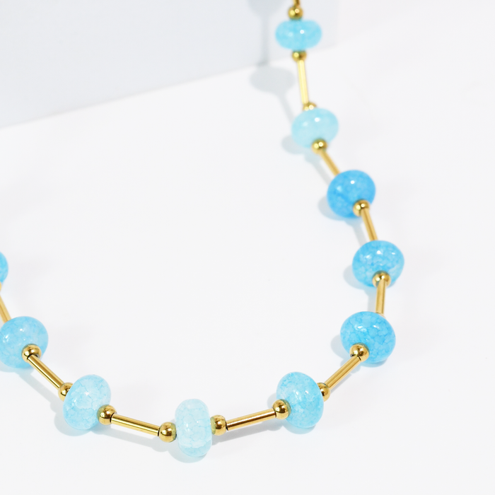 Blue Love Necklace waterproof