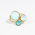 Blue Pop Crystal Ring Waterproof