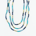 Colorful charms gold necklace featuring gemstone details, layered jewelry design, trendy accessory for women’s jewelry collections, boutique wholesale fashion necklace that is hypoallergenic, tarnish free, and waterproof jewelry with a cute aesthetic statement style