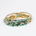 Blues Crystal Bracelet Set