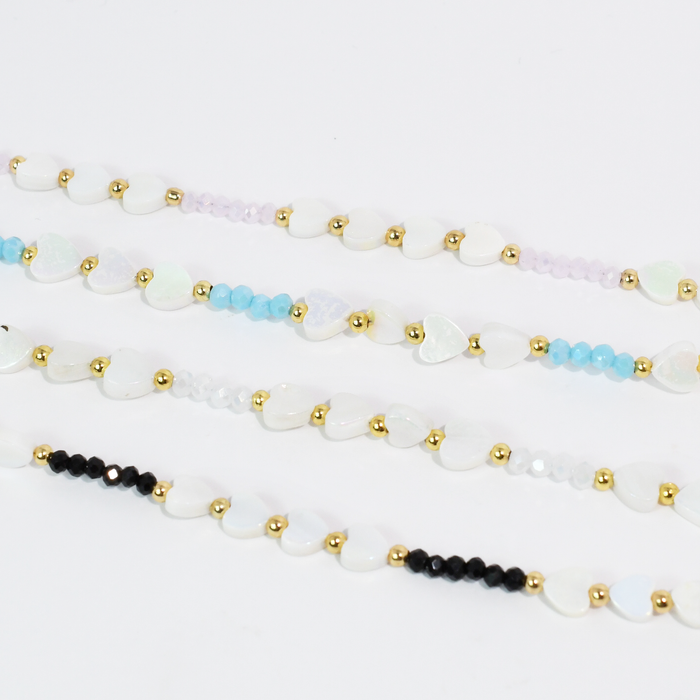 Candy Hearts Strand Necklace