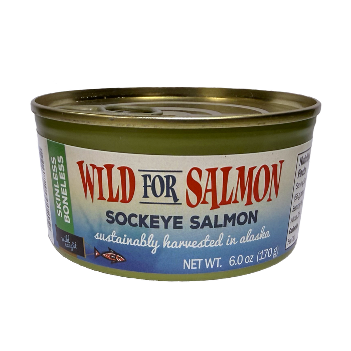 Wild Alaska Canned Sockeye Salmon