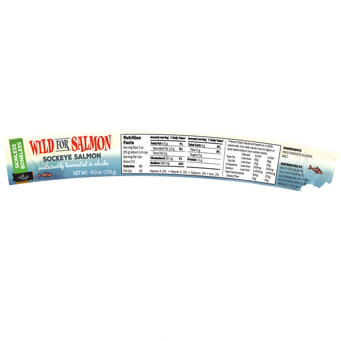 Canned Sockeye Salmon Nutrition Information