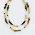 Colorful charms gold necklace featuring gemstone details, layered jewelry design, trendy accessory for women’s jewelry collections, boutique wholesale fashion necklace that is hypoallergenic, tarnish free, and waterproof jewelry with a cute aesthetic statement style
