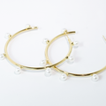Celeste Pearl Hoop