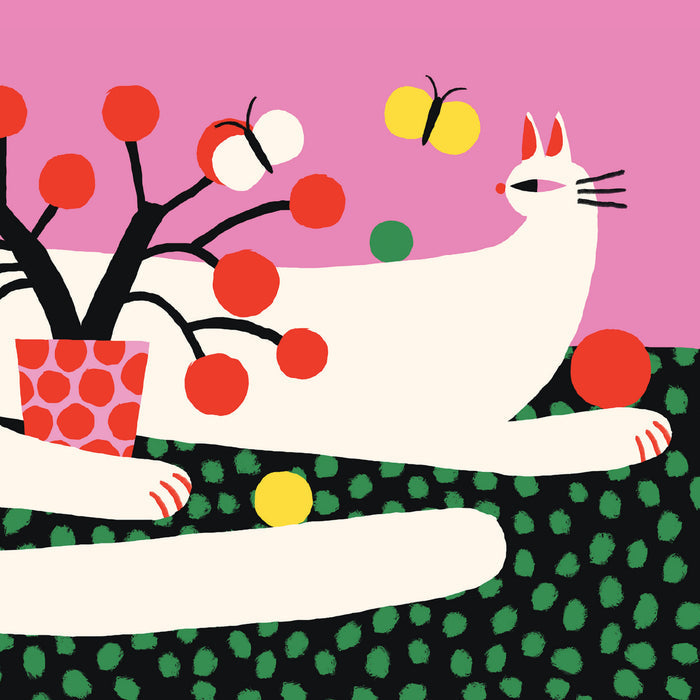 CHAT BLANC, 10" X 8" — by Anastacia Sholik