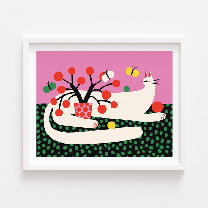 CHAT BLANC, 10" X 8" — by Anastacia Sholik