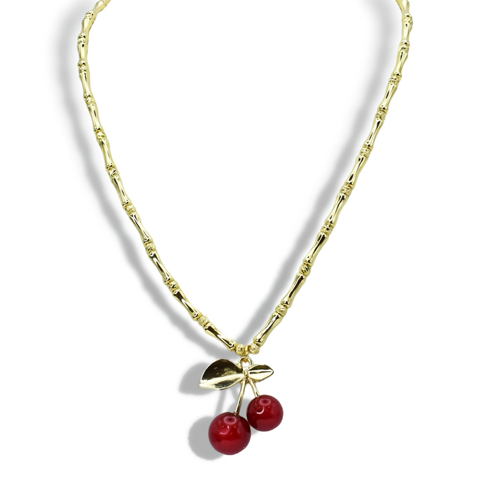 Colorful charms gold necklace featuring gemstone details, layered jewelry design, trendy accessory for women’s jewelry collections, boutique wholesale fashion necklace that is hypoallergenic, tarnish free, and waterproof jewelry with a cute aesthetic statement style