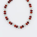 Colorful charms gold necklace featuring gemstone details, layered jewelry design, trendy accessory for women’s jewelry collections, boutique wholesale fashion necklace that is hypoallergenic, tarnish free, and waterproof jewelry with a cute aesthetic statement style