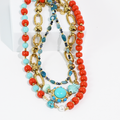 Chic Coastal Gem Stack Necklace