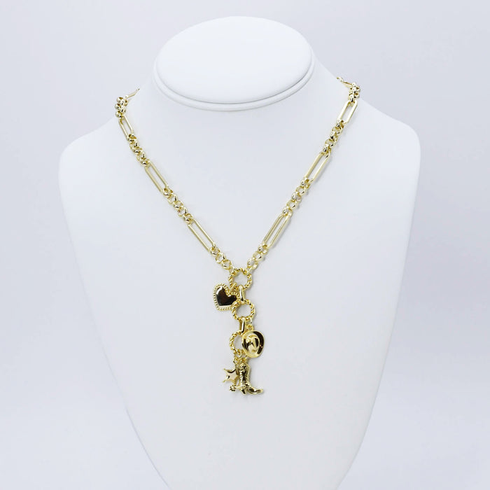 dainty gold necklace, layered design, boutique wholesale, womens accessories, statement piece, trendy style, waterproof, hypoallergenic, tarnish free