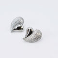 waterproof hypoallergenic silver earrings, tarnish free silver jewelry, dainty silver earrings, silver hoop earrings, handcrafted gemstone silver earrings, boutique wholesale earrings, everyday silver jewelry, high-quality silver earrings,silver heart stud