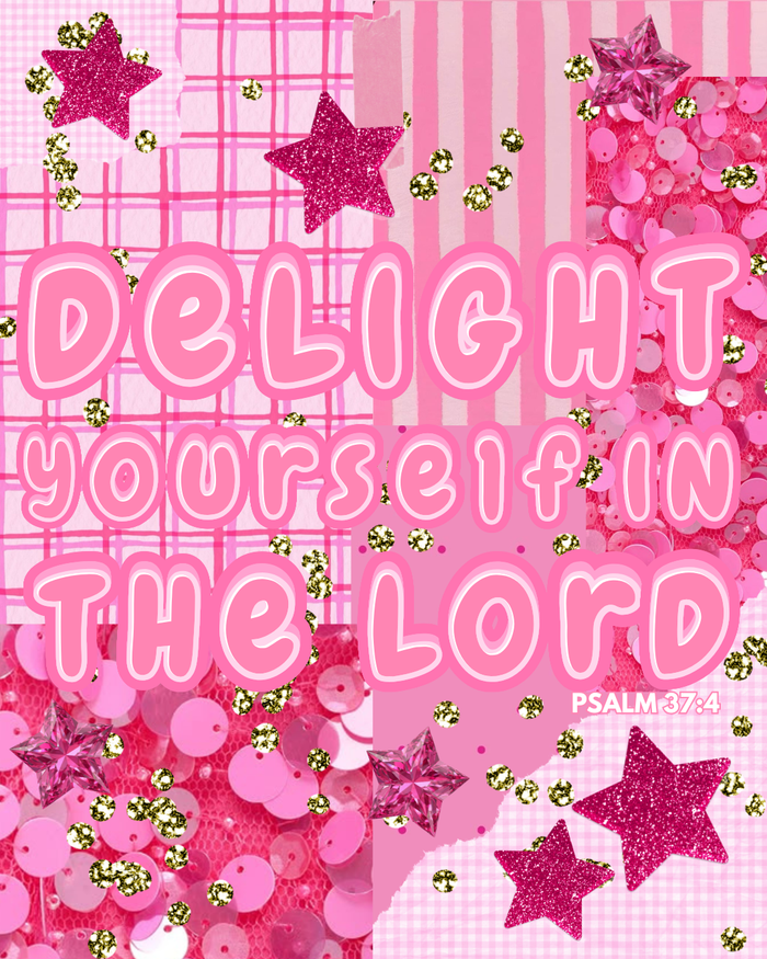 Delight Yourself In The Lord Silver Necklace