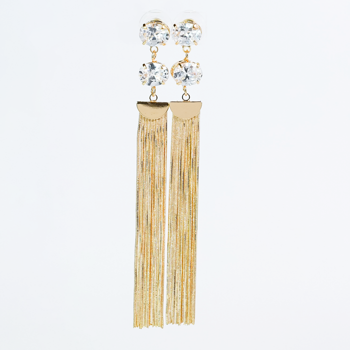 Diamond Fringe Earrings