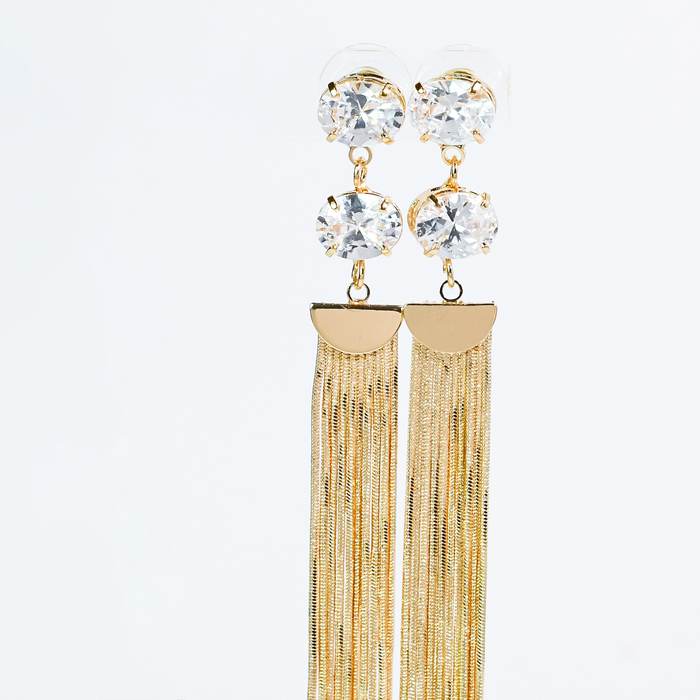 Diamond Fringe Earrings