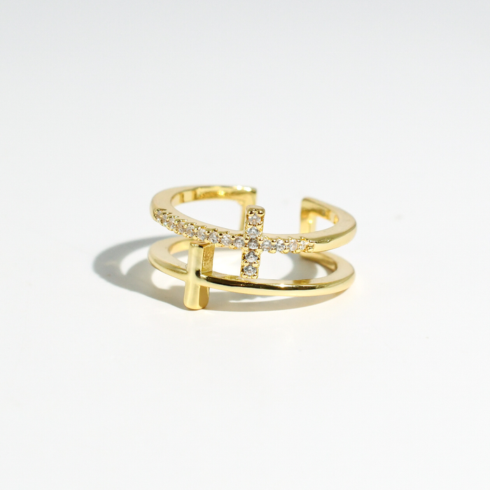 hypoallergenic ring, waterproof ring, tarnish free jewelry, boutique wholesale jewelry, dainty gold ring, gemstone statement ring, sparkly cubic zirconia ring, high quality jewelry gifts, elegant gold plated ring, trendy fashion ring, pastel gemstone ring