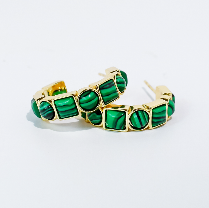 Emerald Luxe Hoop