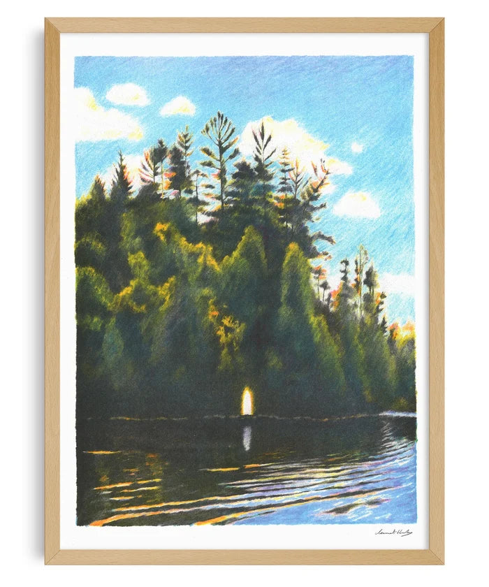 FALCON LAKE - CHARLOTTE LE BON, 2022, 29,7 x 42 cm  — by Clément Thoby