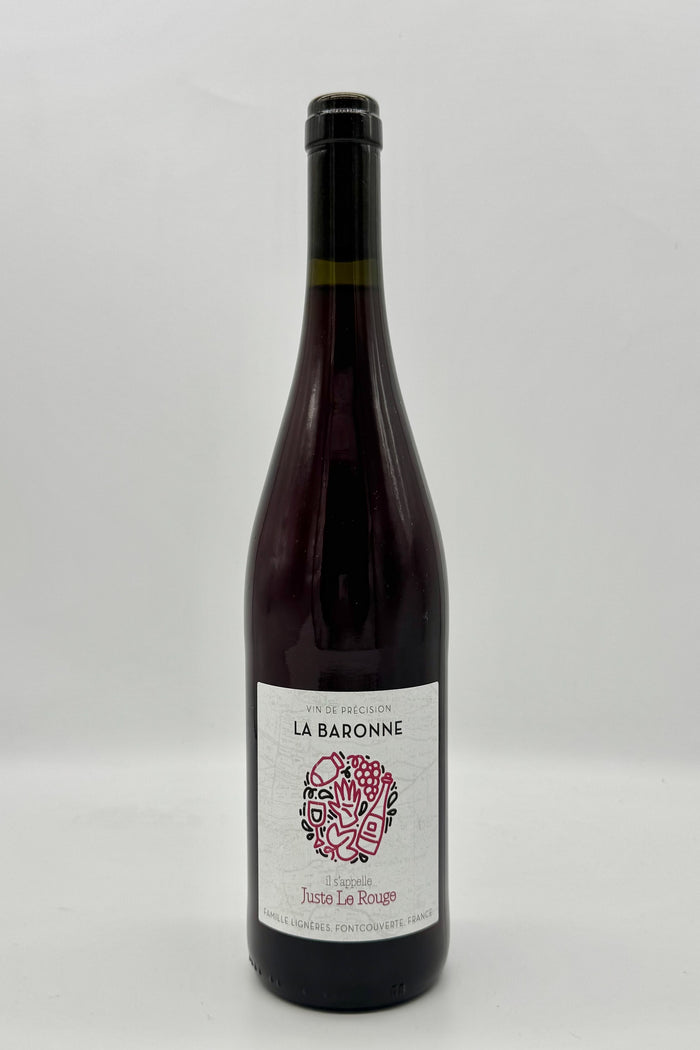 Famille Lignieres, Juste Le Rouge, La Baronne, Languedoc Roussillon, Grenache Gris/ Mourvedre, 2024