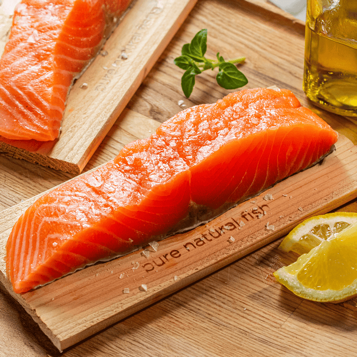 Atlantic Salmon On Grilling Plank