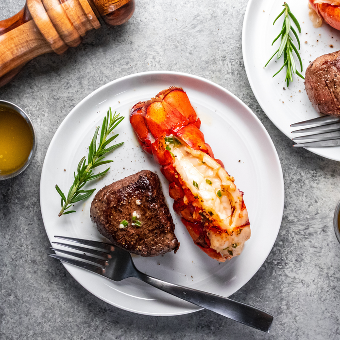 Filet Mignon and Lobster Tail Duo