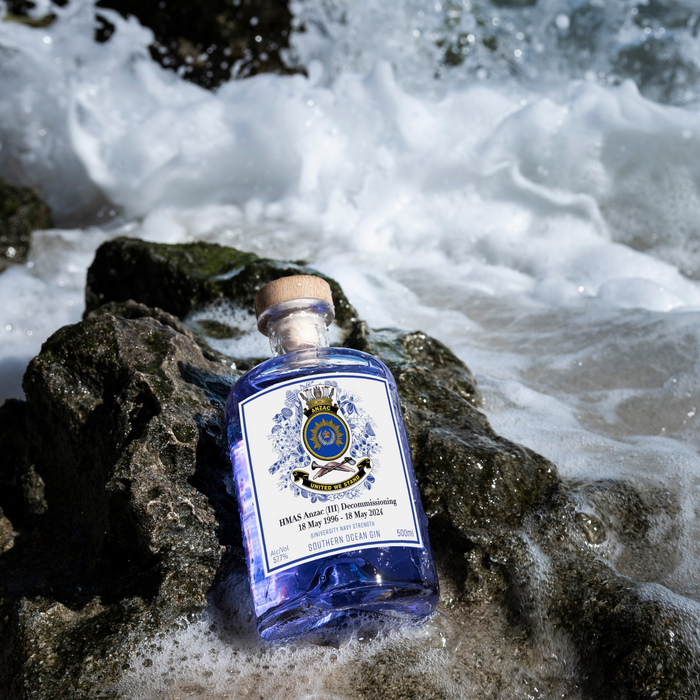 Giniversity Southern Ocean HMAS Anzac Navy Strength Gin - 500ml