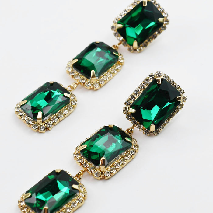 Colorful crystal statement earrings with multicolor beads and sparkling stones, waterproof earrings, tarnish free jewelry, hypoallergenic earrings for sensitive skin, 24k gold dainty earrings, handcrafted gemstone earrings, gold hoop earrings, boutique wholesale earrings, trendy gold jewelry, high quality jewelry gifts