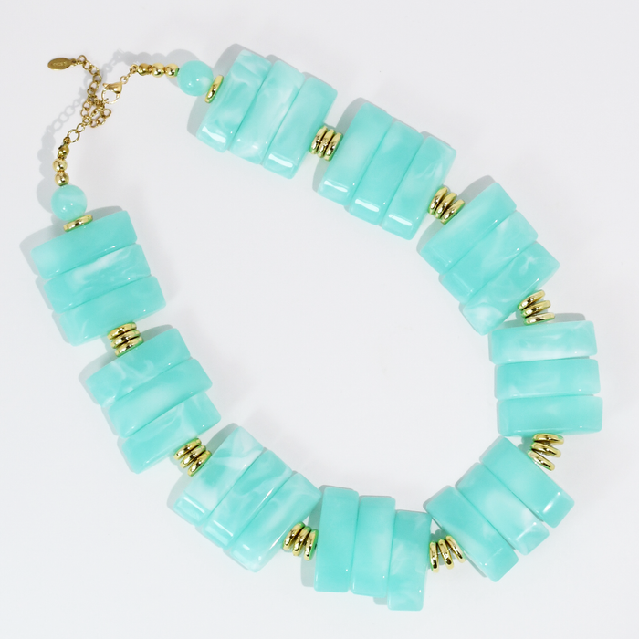 Glow Stone Mint Necklace