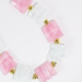 Glow Stone Pink/Clear Necklace