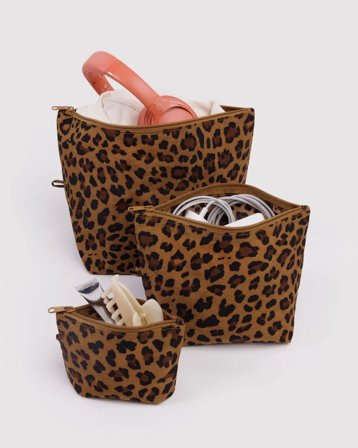 GO POUCH SET "LEOPARD" — by Baggu