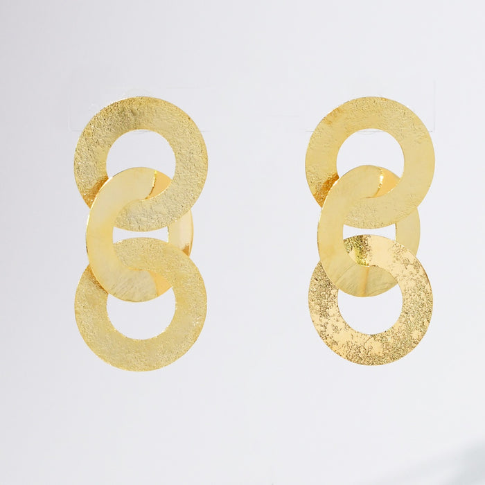 Gold Trio Hoops