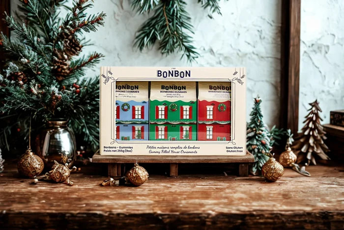 GUMMY FILLED ORNAMENTS – CHRISTMAS HOUSE — by La boîte à bonbons