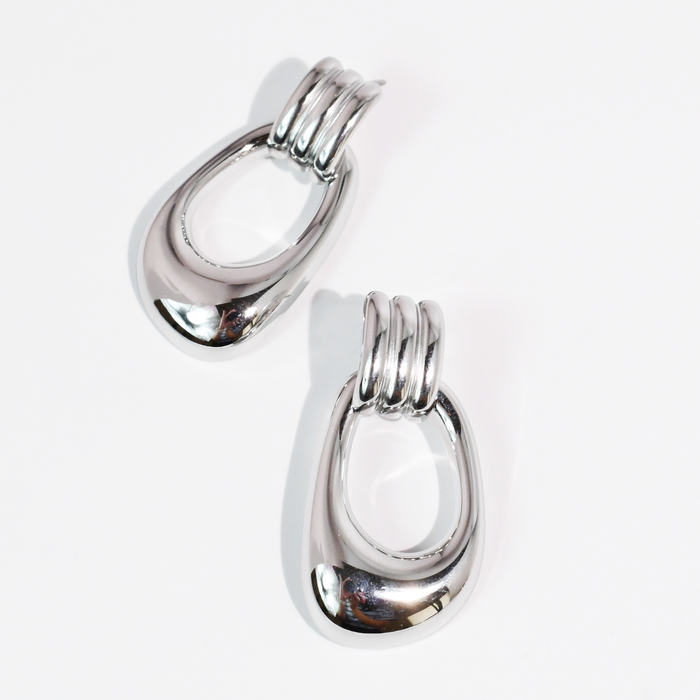 Heiress Earrings Silver Waterproof